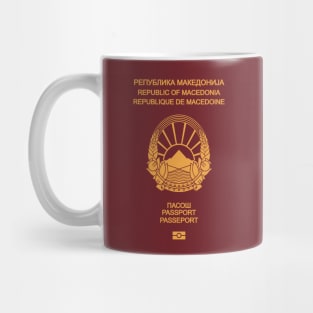 Macedonia passport Mug